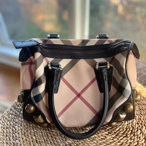 Authentic Burberry Bowling Bag Purse